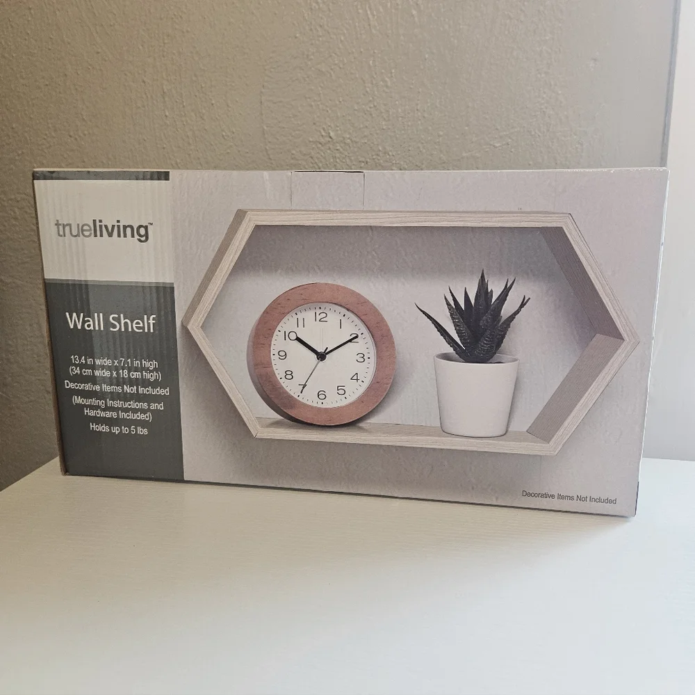 Hexagonal Wall Shelf